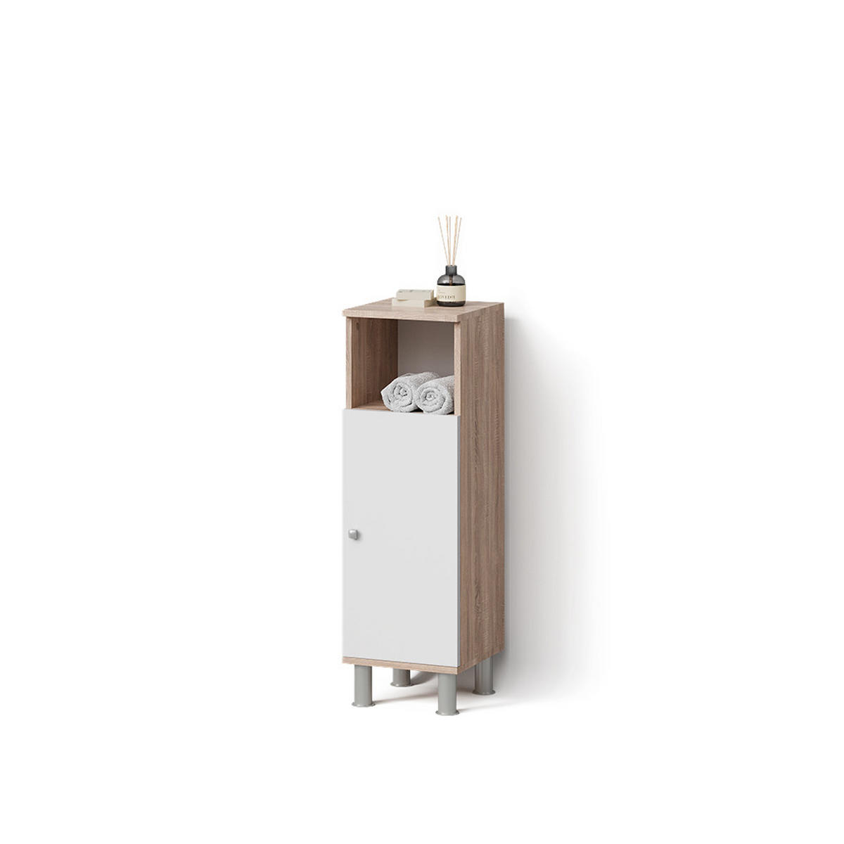MIDISCHRANK Fucino Sonoma 30 x 95 cm - Sonoma Eiche, Holzwerkstoff (30/95/30cm) - Livinity®