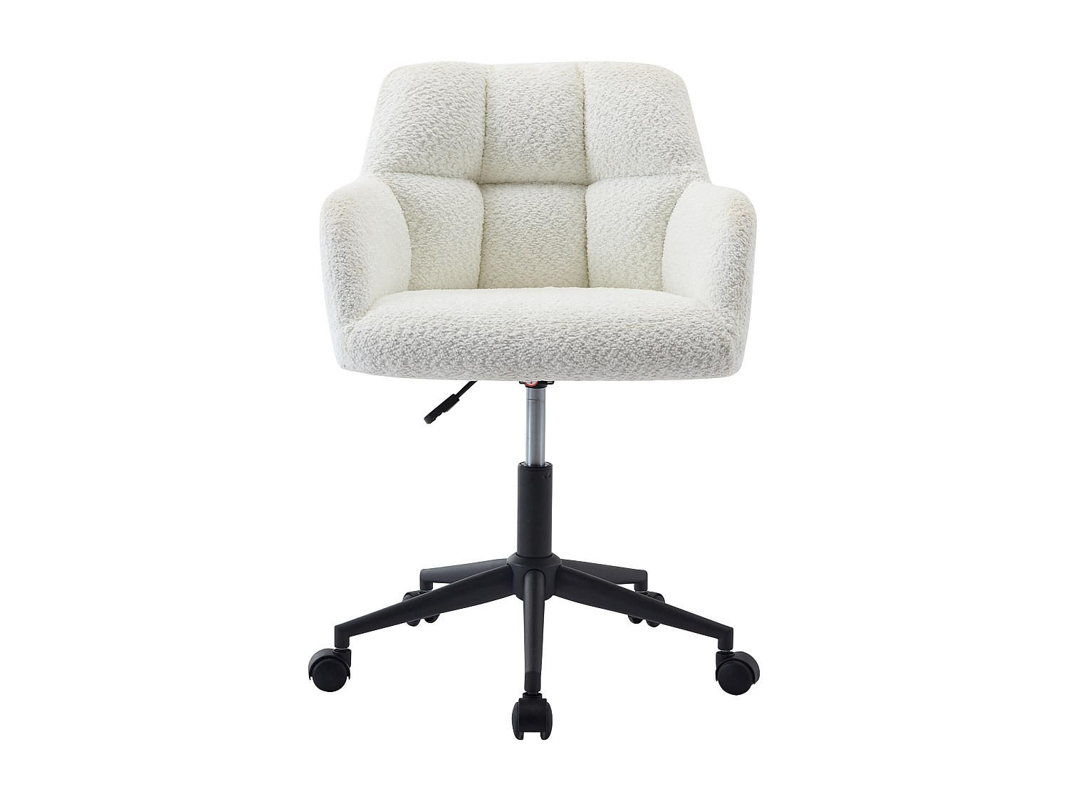 BÜROSTUHL ohne Armlehnen - 59 cm x 60 cm - stoff - weiß Pega - Weiß, Textil (59/86/60cm) - Vente-Unique