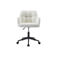 BÜROSTUHL ohne Armlehnen - 59 cm x 60 cm - stoff - weiß Pega - Weiß, Textil (59/86/60cm) - Vente-Unique