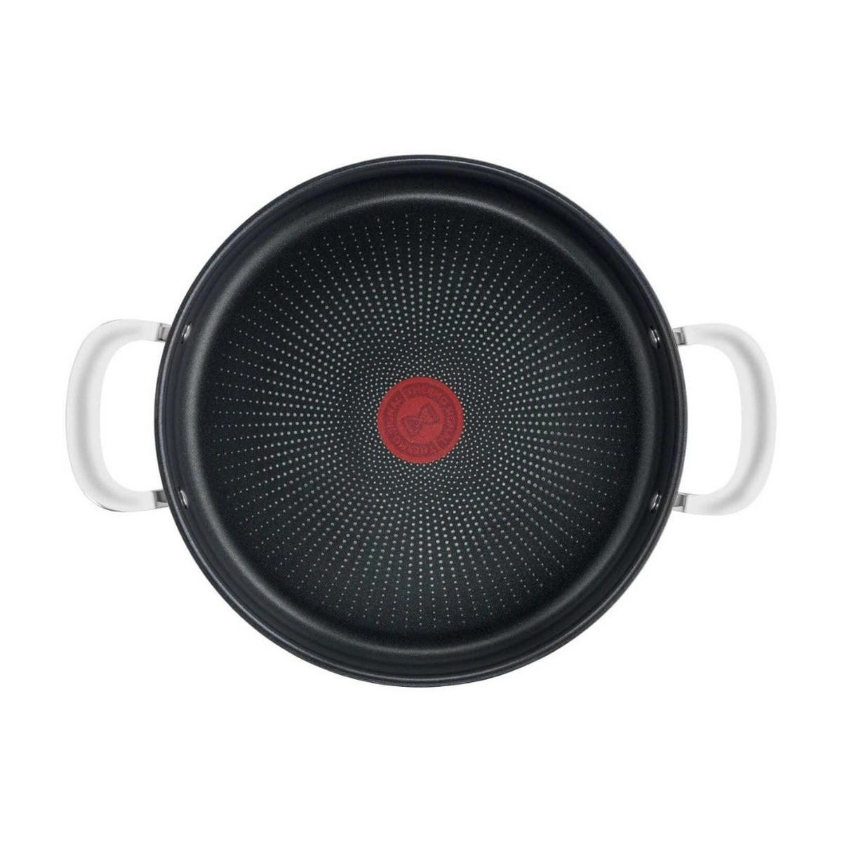 SERVIERPFANNE 25 cm Edelstahl Antihaft mit Glasdeckel Induktion Silber - Silberfarben, Metall (25cm) - Tefal
