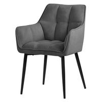 ESSZIMMERSTUHL dunkelgrau - Dunkelgrau, Textil (63/90/57cm) - ML-DESIGN
