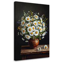 LEINWANDBILD Blumen 80x120cm - Weiß, Textil (80/120cm) - Feeby