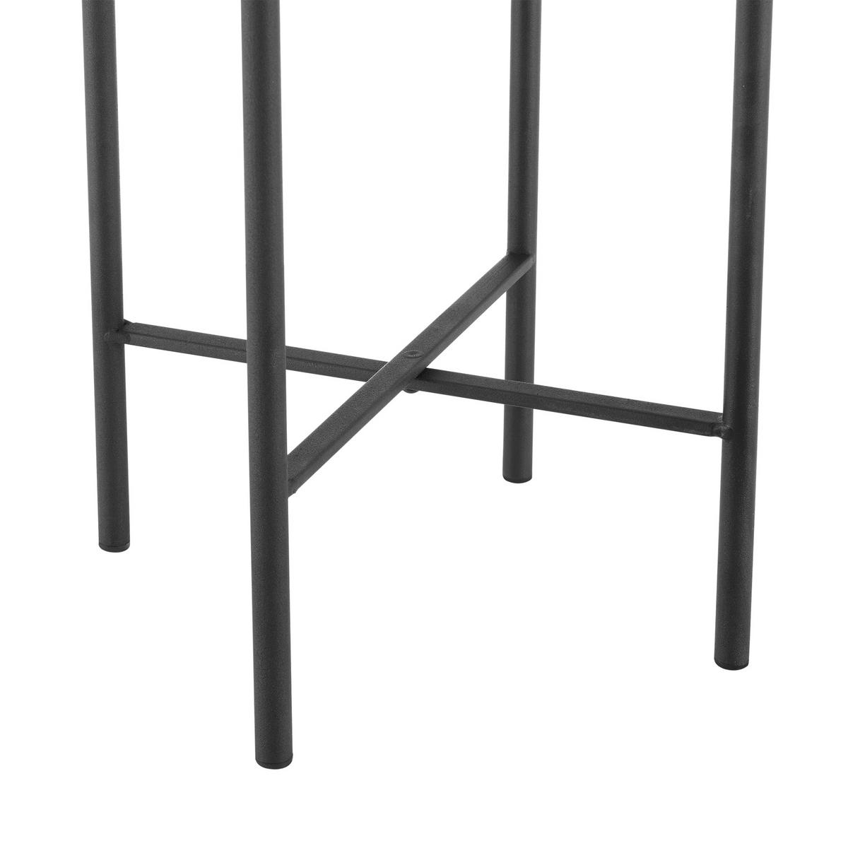 PFLANZENSTÄNDER-SET 2 TLG. Colfontaine - Sandfarben/Schwarz, Metall (27/90/27cm) - [en.casa]