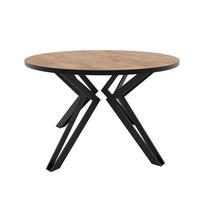 ESSTISCH ausziehbar aus MDF, Braun - Schwarz/Braun, Holzwerkstoff (100/100/76cm) - Idohome