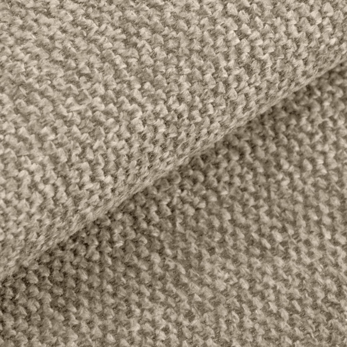 SOFA beige Strukturstoff, Couch 3-Sitzer 221 cm mit Premium Kaltschaum - Beige/Schwarz, Holz/Textil (221/90/93cm) - Inn.Furn