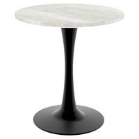 ESSTISCH Schwarz-Weiß 70/70/72 cm - Schwarz, Holz (70/70/72cm) - PANGIVO