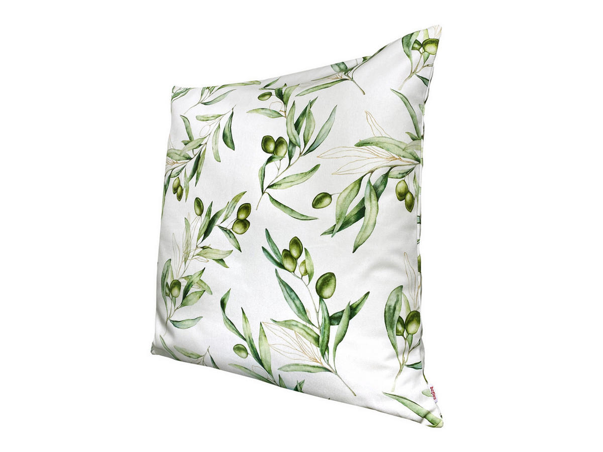 KISSENHÜLLE Italy Collection Oliven 60/60 cm - Ecru/Multicolor, Textil (60/60cm) - beties Heimtextil
