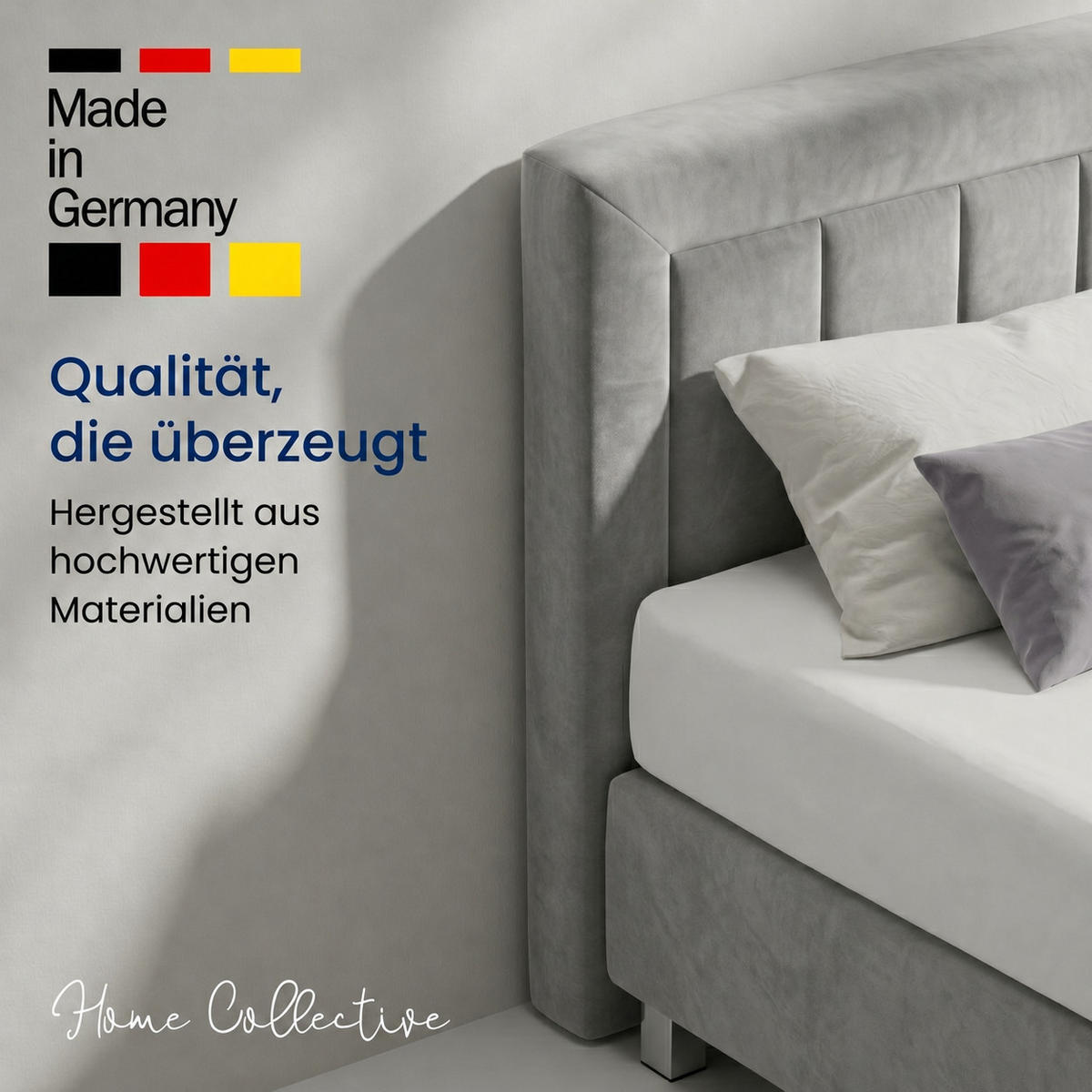 BOXBETT H3 Matratze 160x200 cm in Grau - Grau, Textil (160/200cm) - Home Collective