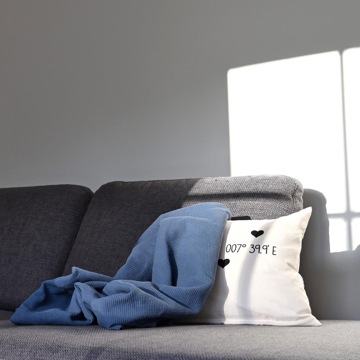 KUSCHELDECKE, 150x200 cm, 100% Baumwolle, Blau - Petrol, Textil (150/200cm) - Zollner