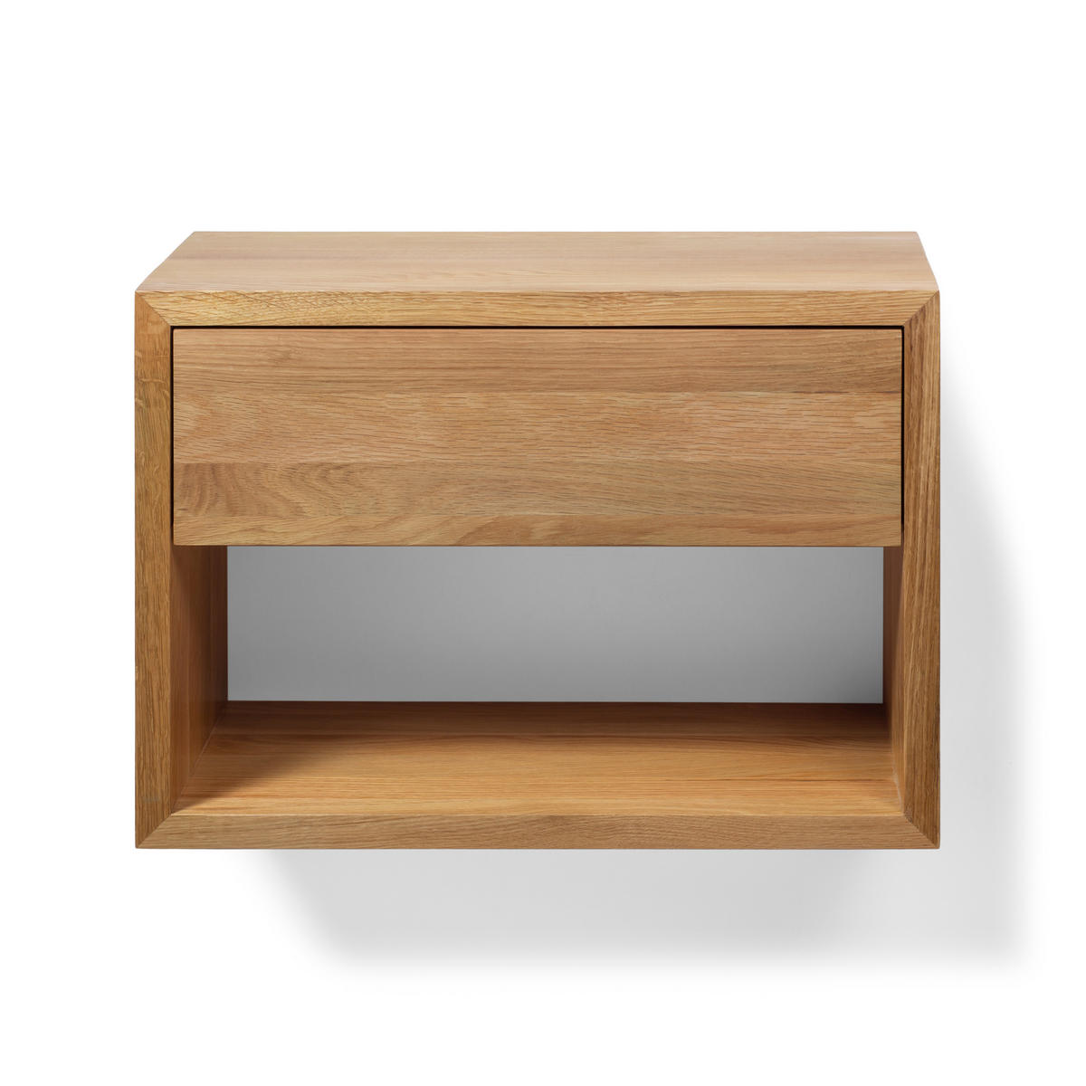 NACHTTISCH Hugo, Eiche, 30/55/39 cm - Eichefarben, Holz (55/39/30cm) - WOODEK