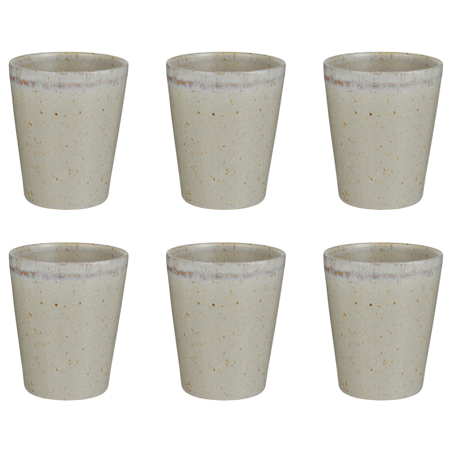 LATTE MACCHIATO GLAS (6er-Set) Artisan 320 ml - Beige, Keramik (0.32L) - Butlers