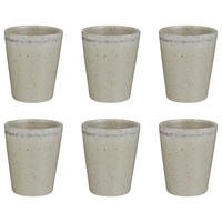 LATTE MACCHIATO GLAS (6er-Set) Artisan 320 ml - Beige, Keramik (0.32L) - Butlers