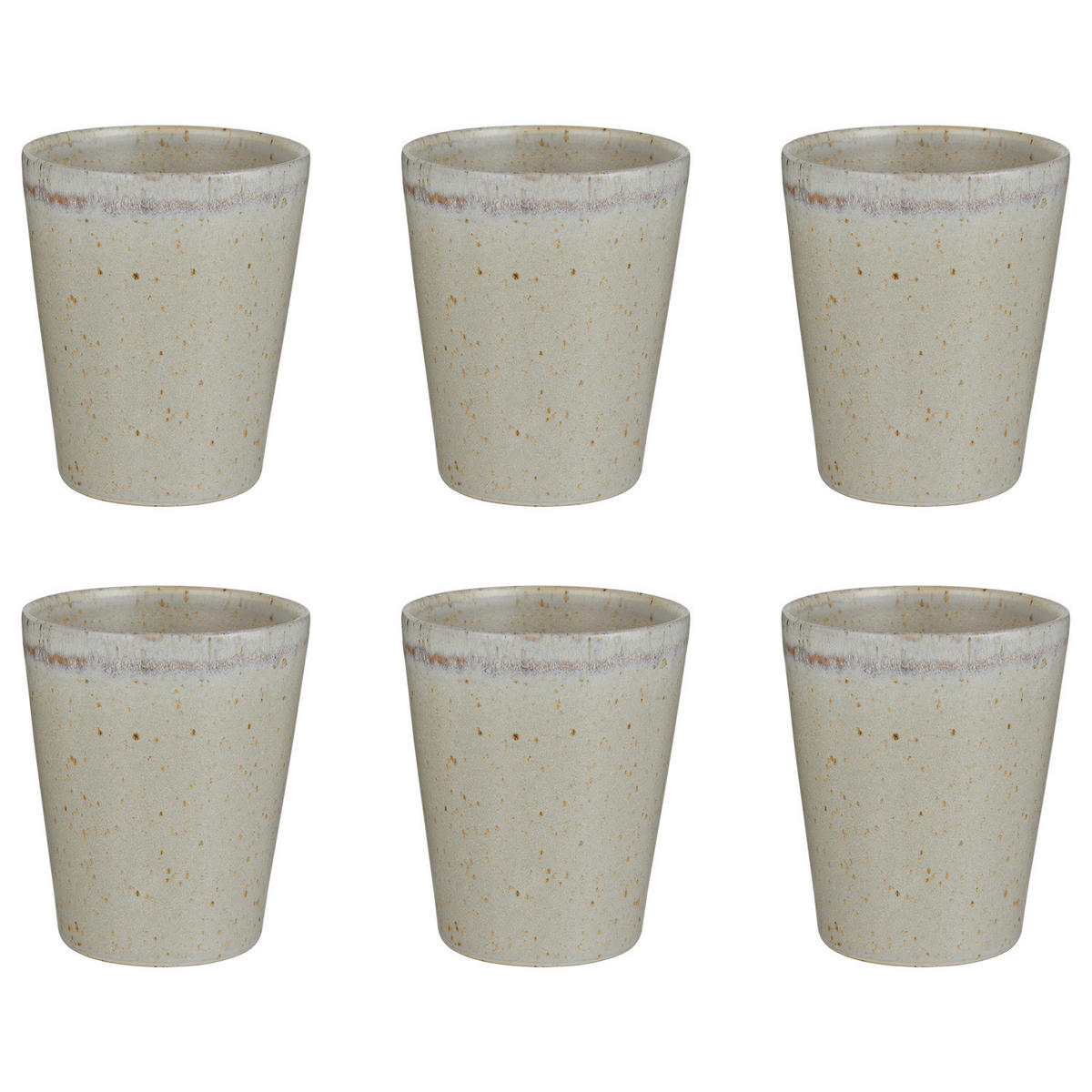 LATTE MACCHIATO GLAS (6er-Set) Artisan 320 ml - Beige, Keramik (0.32L) - Butlers