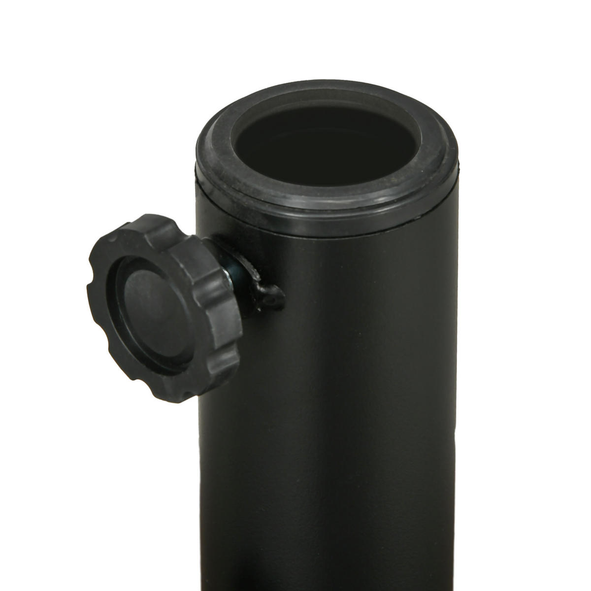 SONNENSCHIRMFUß für Ø38/48 mm Schirmstangen Schirmständer mit Rattanoptik für Garten Balkon HDPE Schwarz Ø51 x 36 cm - Schwarz, Kunststoff (51/51cm) - Outsunny