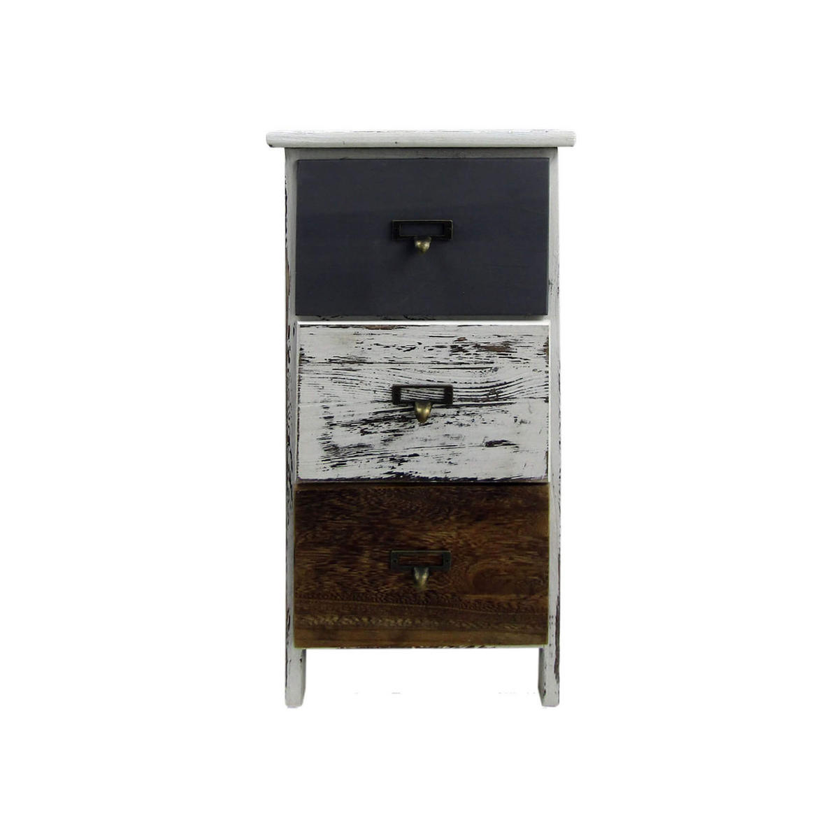 NACHTTISCH Mehrfarbig 28/28/58 cm - Multicolor, Holz (28/58/28cm) - Mobili Rebecca