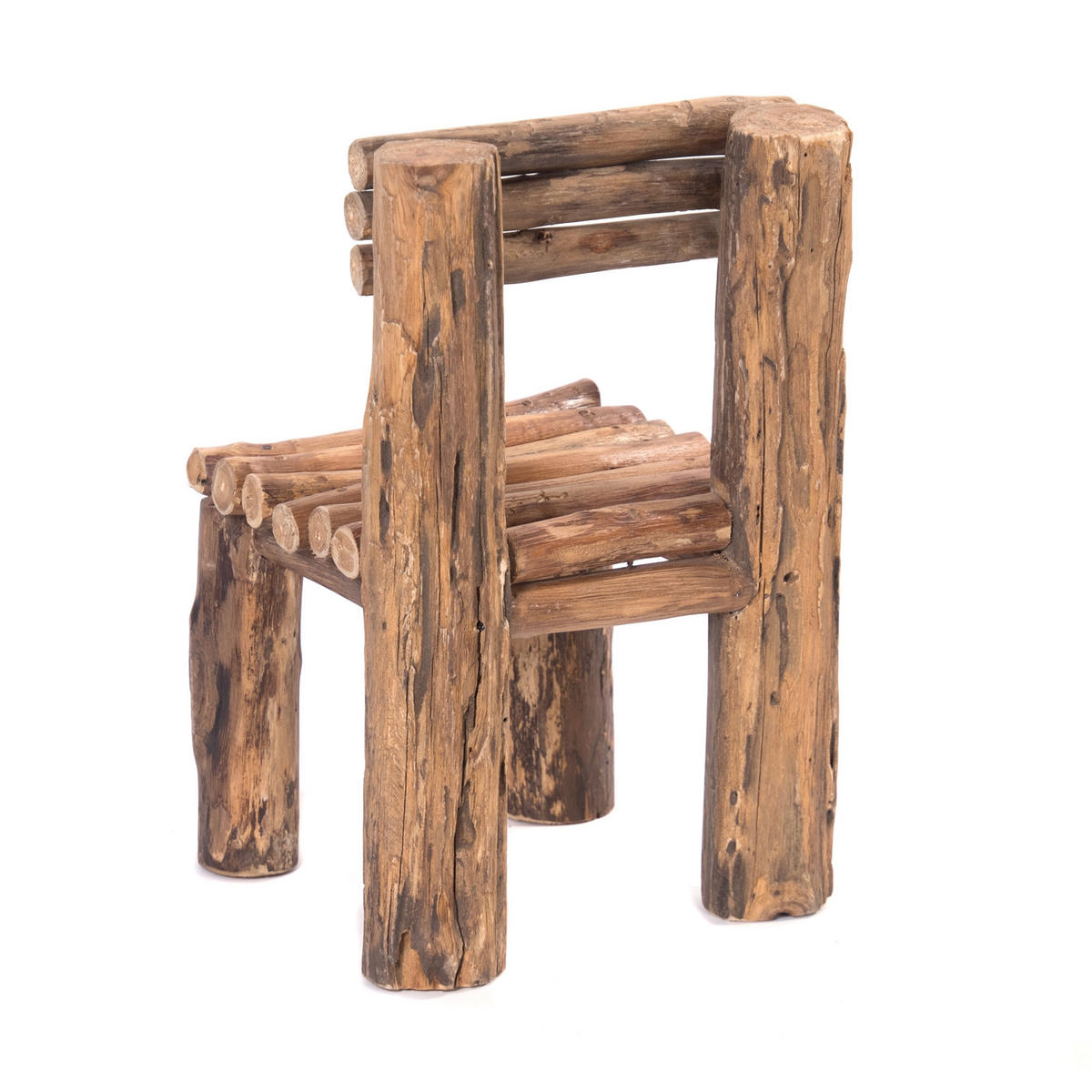 HOCKER Bloom 50 Teakholz naturfarben - Naturfarben, Holz (29/29/50cm) - DESIGN DELIGHTS