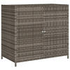 GARTENSCHRANK Grau 83x45x76 cm Poly Rattan - Grau, Kunststoff (83/76/45cm) - furnicato
