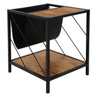 BEISTELLTISCH - Braun, Metall (43/48/54cm) - ML-DESIGN