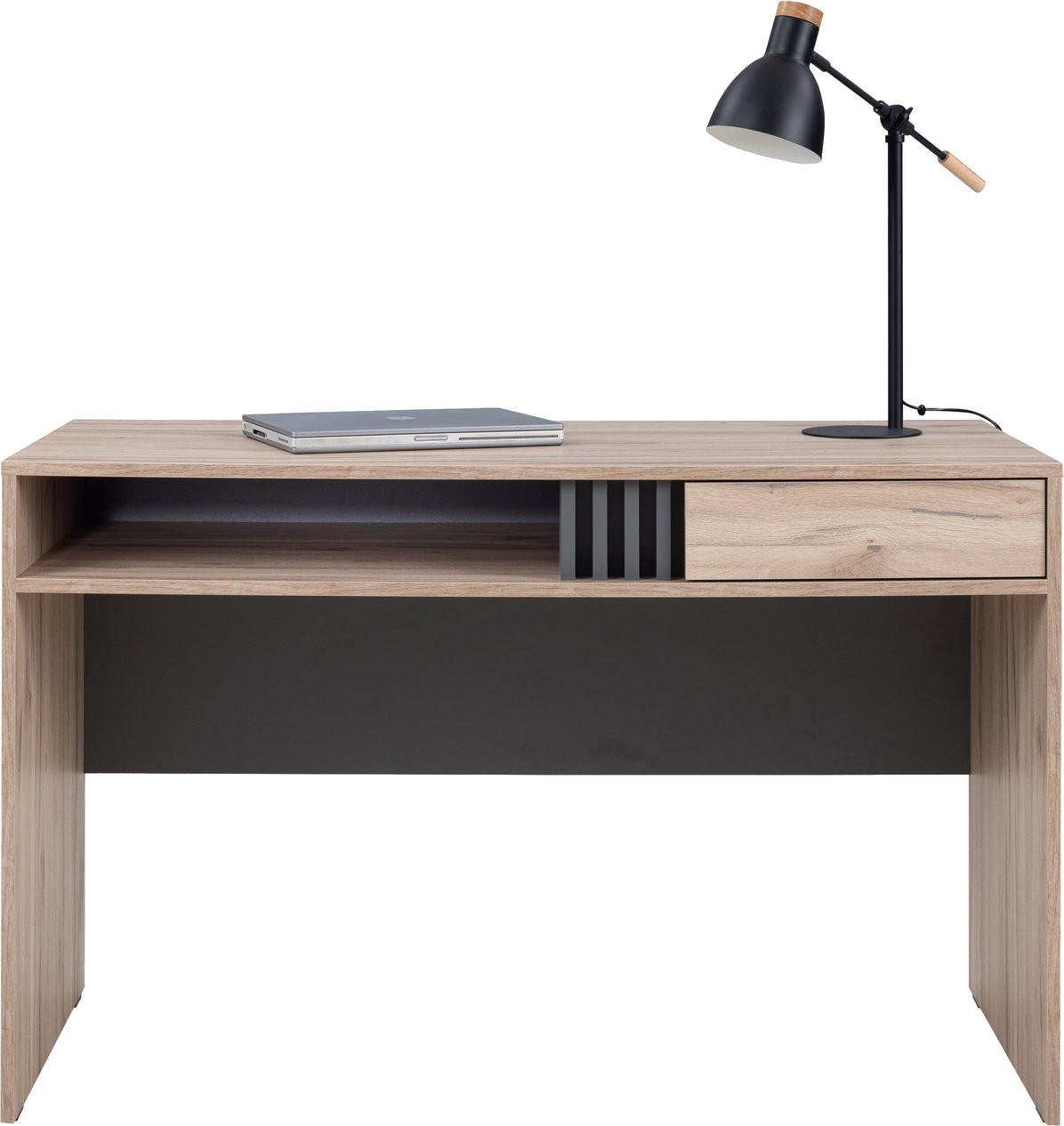 SCHREIBTISCH PUNTO 120x55x76 cm Bürotisch Computertisch, Eichefarben - Eichefarben, Holzwerkstoff (55/120/76cm) - MASSENO