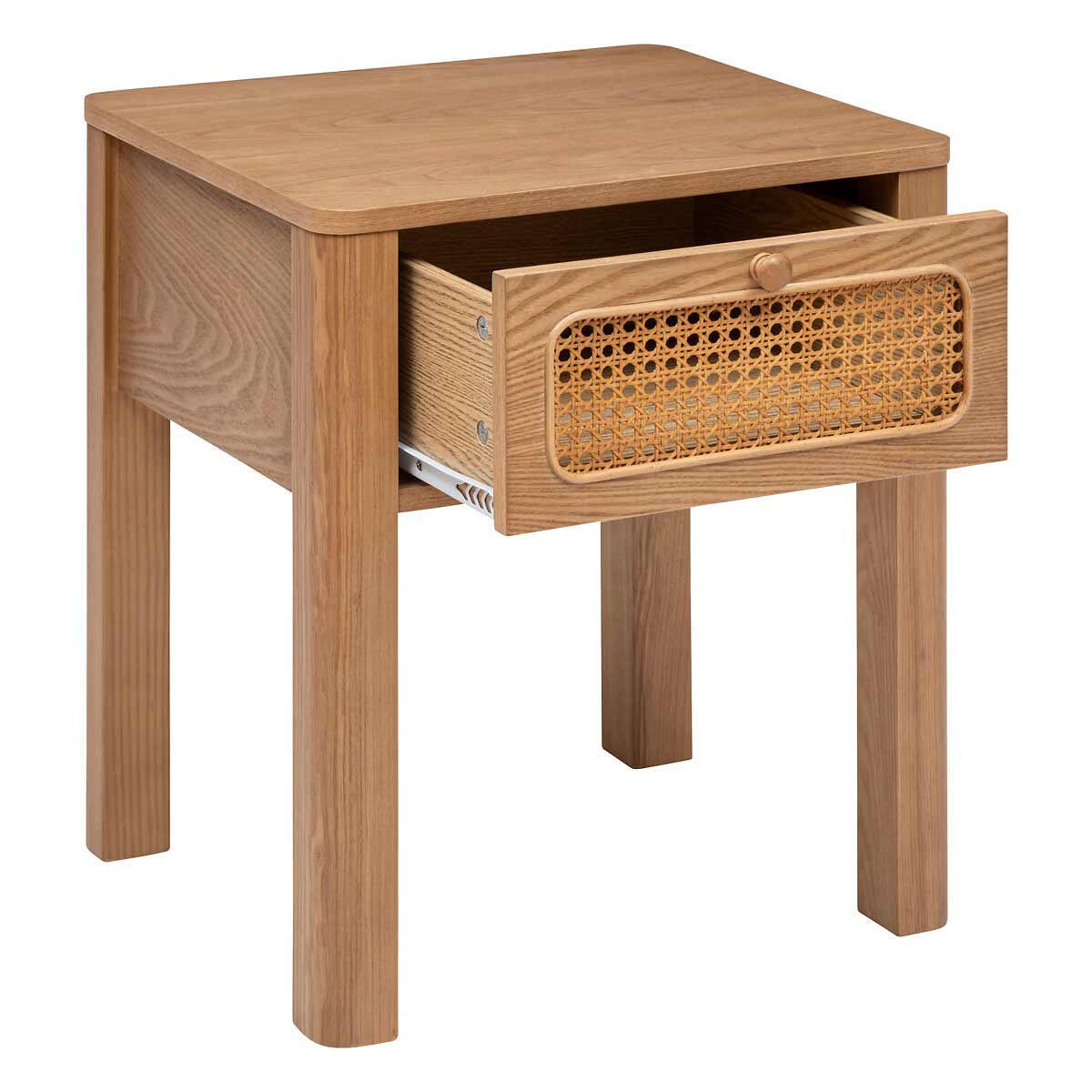 NACHTTISCH Wiener Geflecht Tiria 45/38,5/52,5 cm - Braun, Holz (38.5/52.5/45cm) - Atmosphera Createur d´interieur