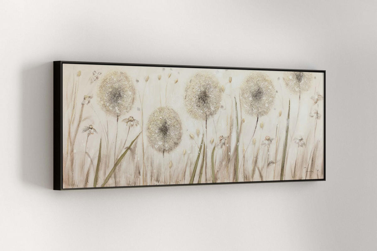 ACRYLBILD HANDGEMALT 150/50 cm - Beige, Holz/Textil (150/50cm) - KUNSTLOFT