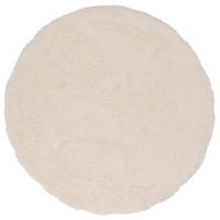 HOCHFLOR SHAGGY TEPPICH FLUFFY RUND - Creme, Textil (160/160cm) - Pergamon