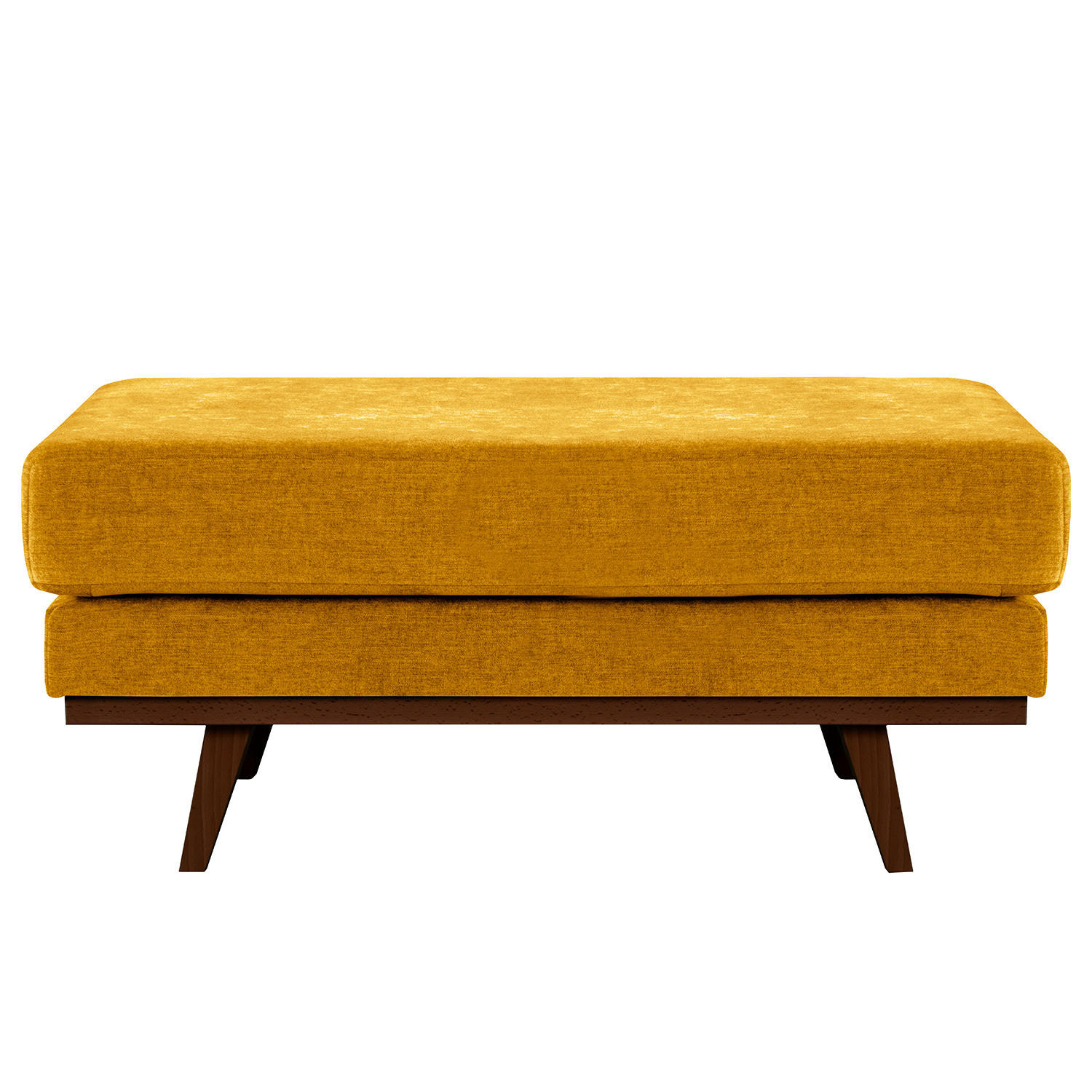 POLSTERHOCKER - Gelb/Buchefarben, Textil (85/43/60cm) - home24