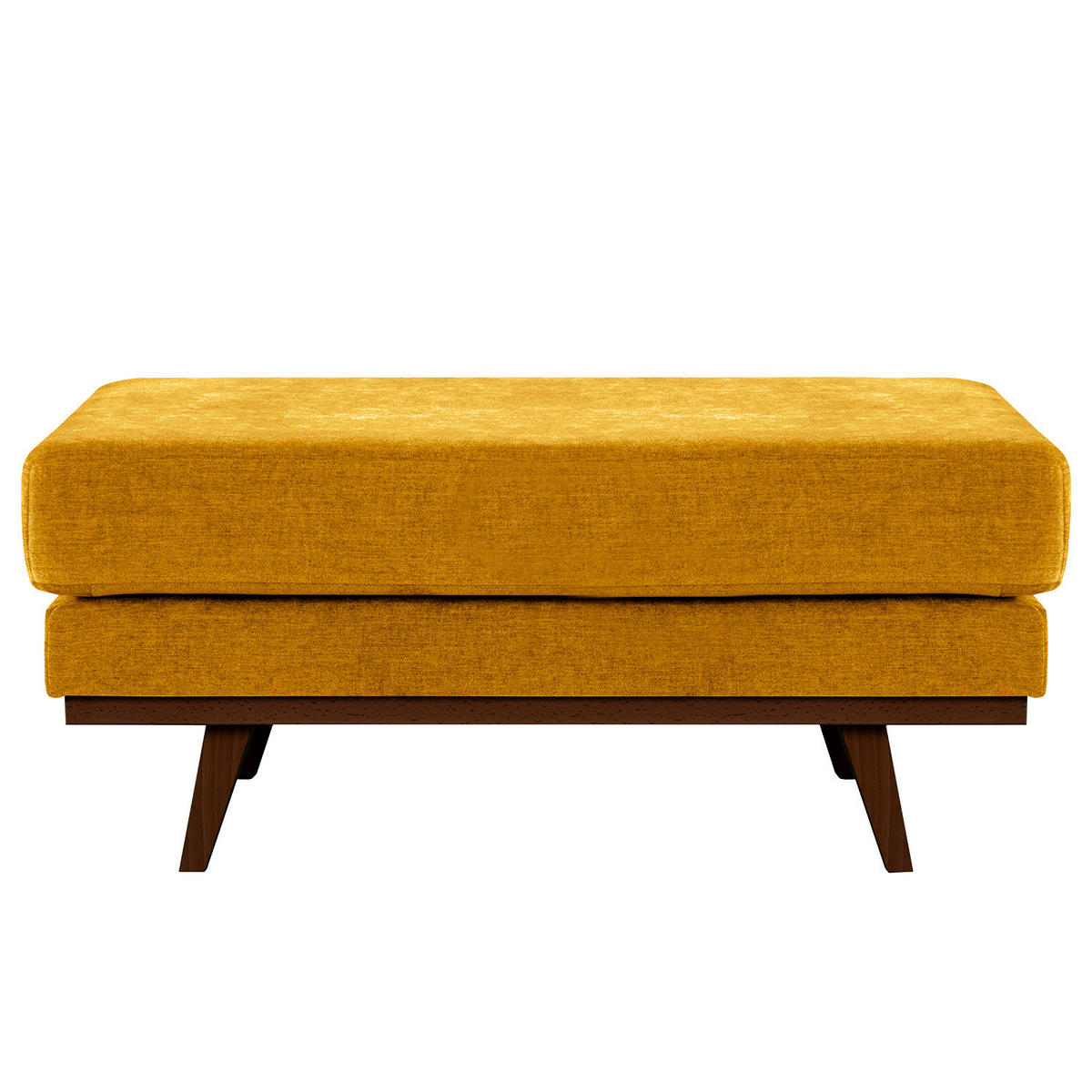 POLSTERHOCKER - Gelb/Buchefarben, Textil (85/43/60cm) - home24