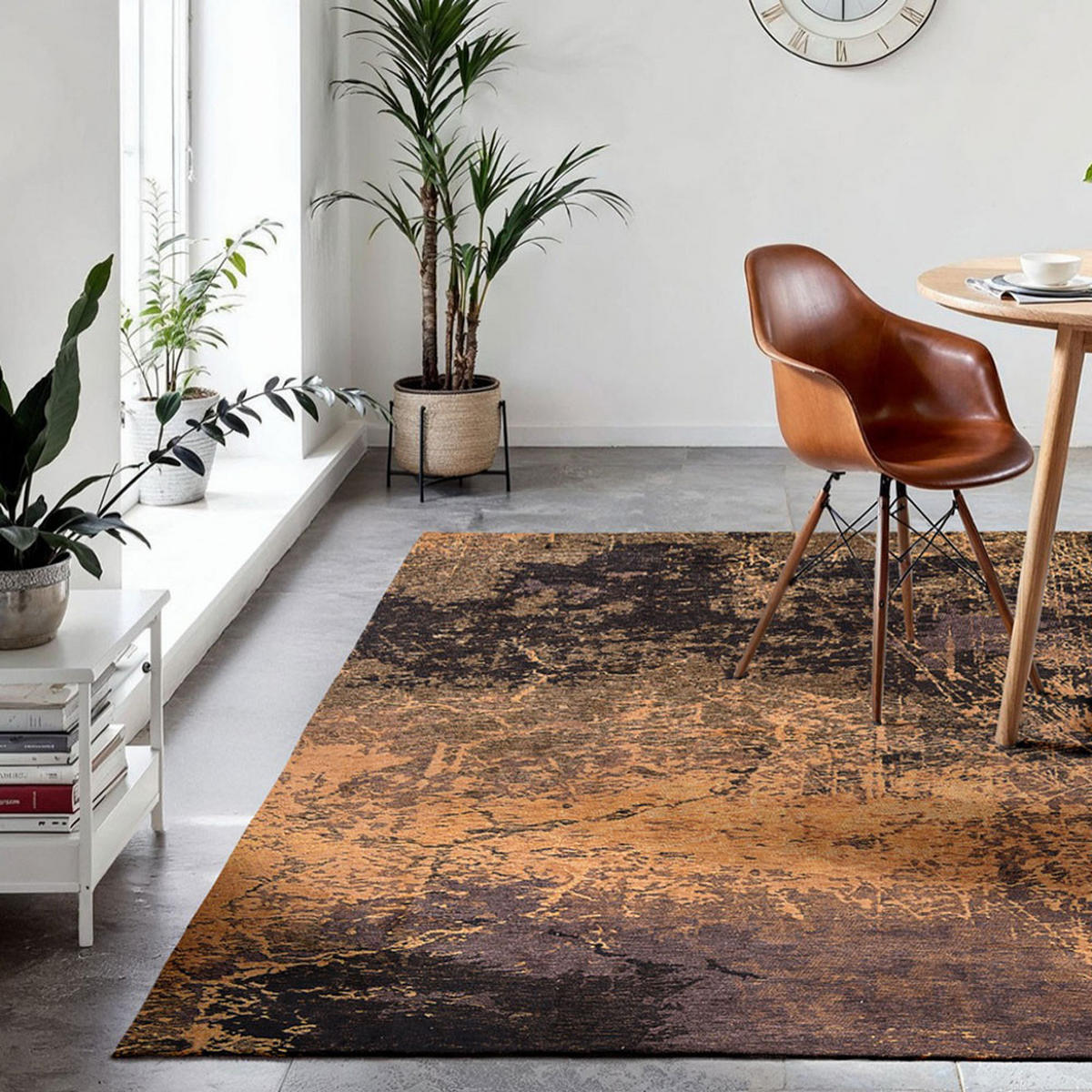 TEPPICH Deep Mine Mad Men Cracks 80/150 cm - Orange, Textil (80/150cm) - Louis De Poortere