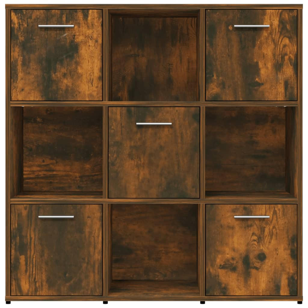 vidaXL Bücherregal Dunkelbraun 90x90x30 cm