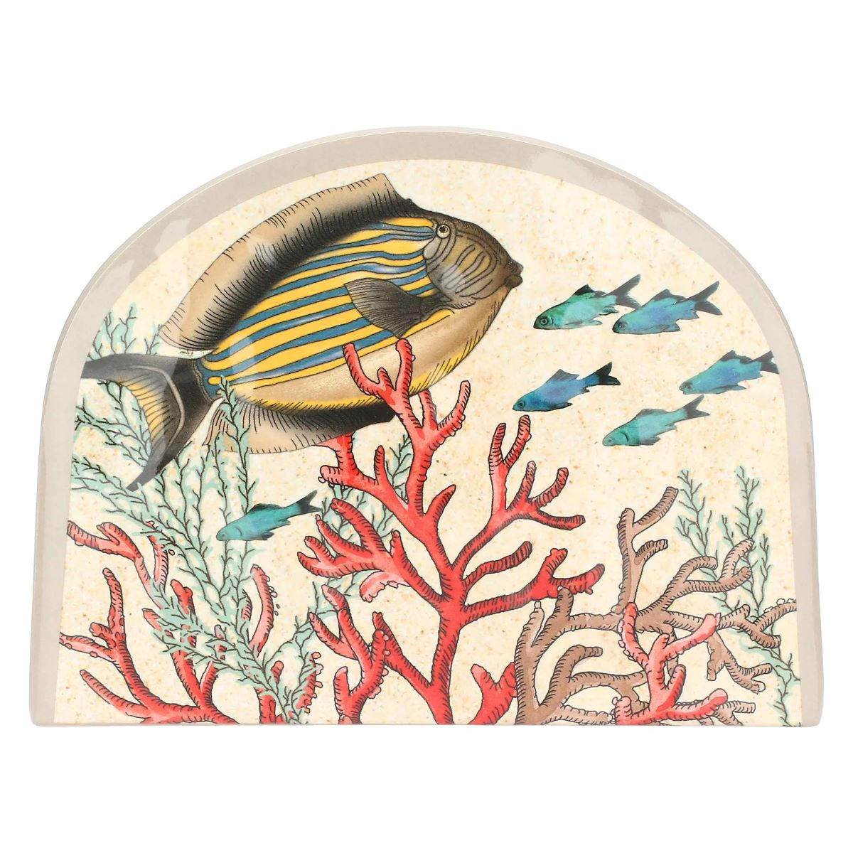SERVIETTENHALTER 15,6 x 4 x 12 cm Sea Life - Multicolor, Kunststoff (4/15cm) - Rose & Tulipani