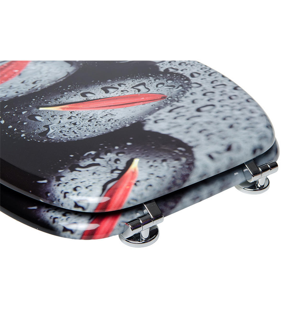 WC-SITZ Elegance - Schwarz, Holzwerkstoff (38/6/47cm) - Sanilo