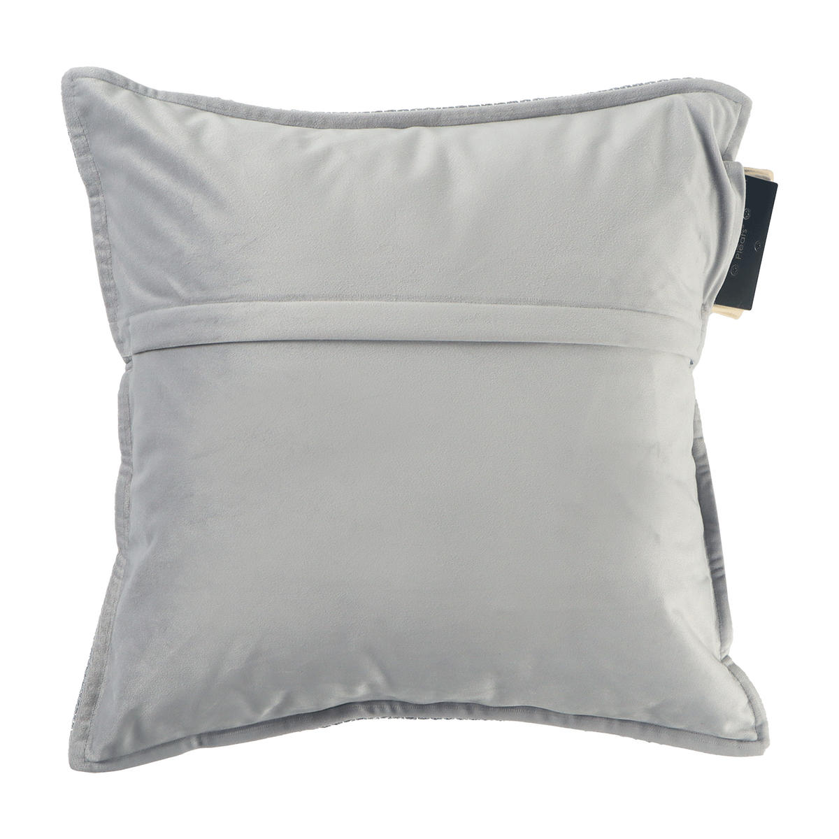 HEIZKISSEN Plush 45x45cm Black Coral - Grau, Textil (45/45cm) - Pleafs