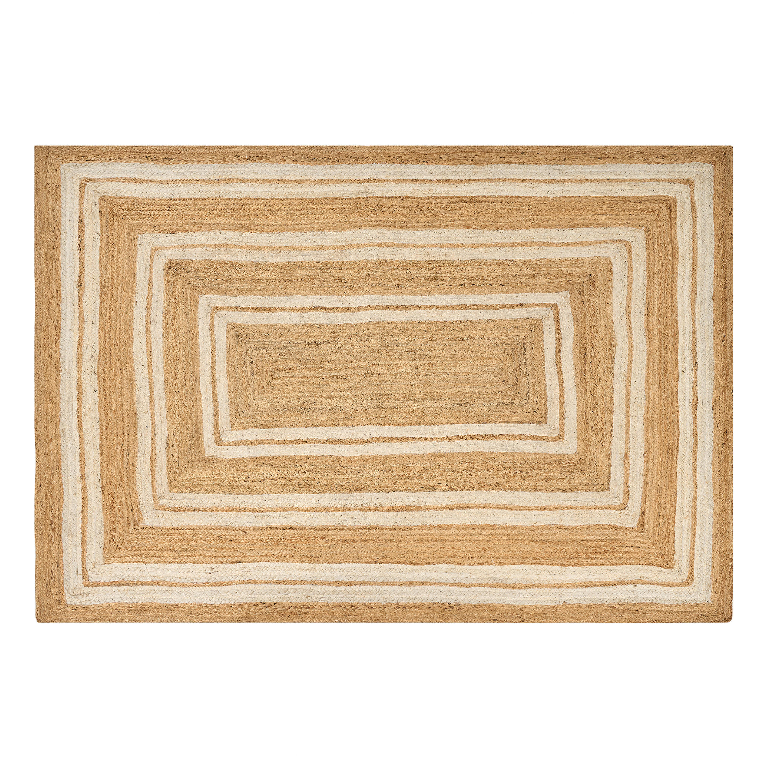 TEPPICH geflochten Beige 160/230 cm Elmali - Beige, Naturmaterialien (160/230cm) - Beliani