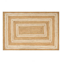 TEPPICH geflochten Beige 160/230 cm Elmali - Beige, Naturmaterialien (160/230cm) - Beliani