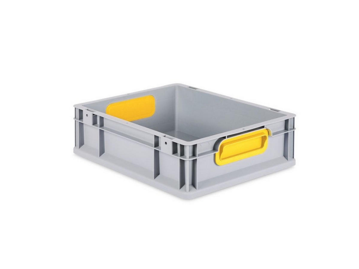EUROBOX 16x Nextgen Color 12x30x40cm 11 Liter Griffe Gelb Geschlossen - Gelb, Kunststoff (30/12/40cm) - PROREGAL