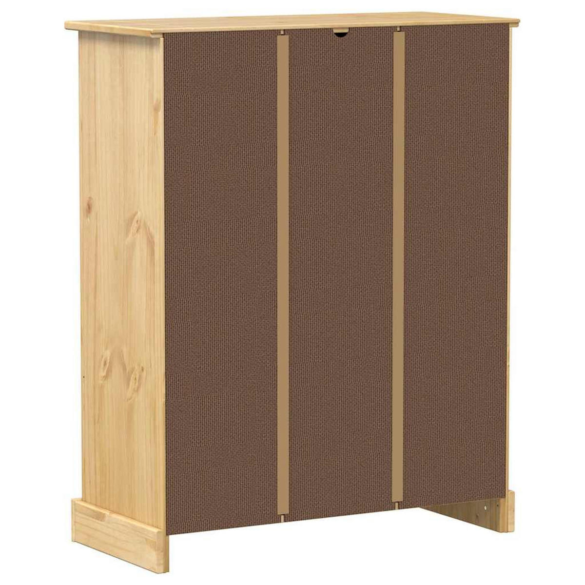 SCHUHSCHRANK Corona 86/38,5/108 Cm Massivholz Kiefer - Braun, Holz (38.5/108/86cm) - vidaXL