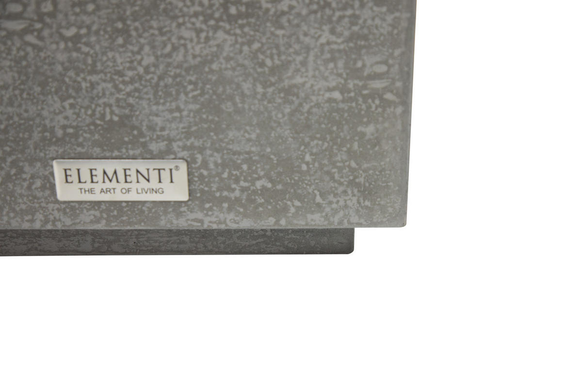 BEISTELLTISCH TEVERE aus GF-Beton, Wetterbeständig, 35x35x46 cm - Grau, Naturmaterialien (35/35/46cm) - Elementi