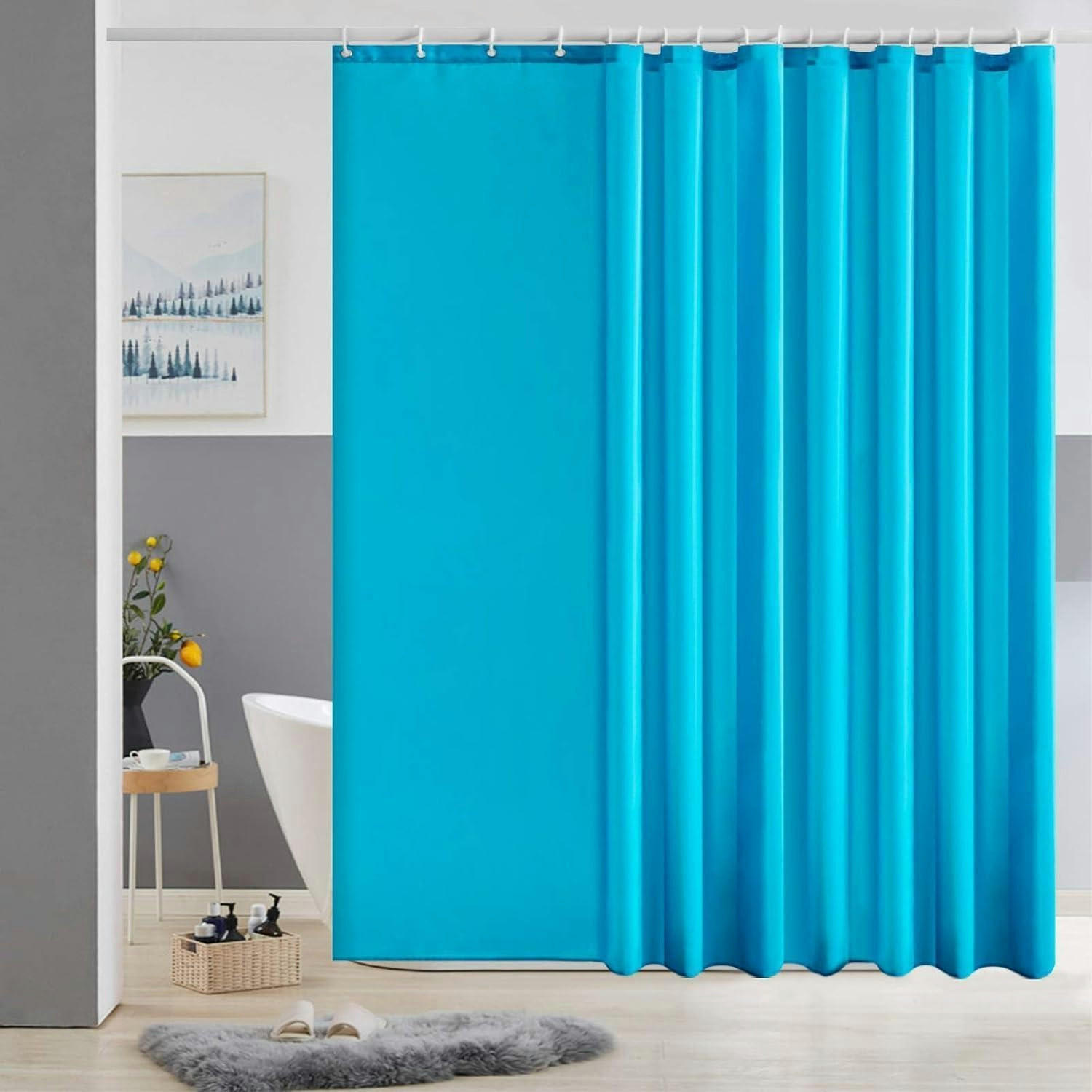 DUSCHVORHANG Aquamarine 275 x 180 cm - Türkis, Textil (275/180cm)
