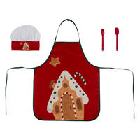 KINDERSCHÜRZE Weihnachtsmotiv 50/60 cm - Rot, Textil (50/50cm) - 5five Simply Smart
