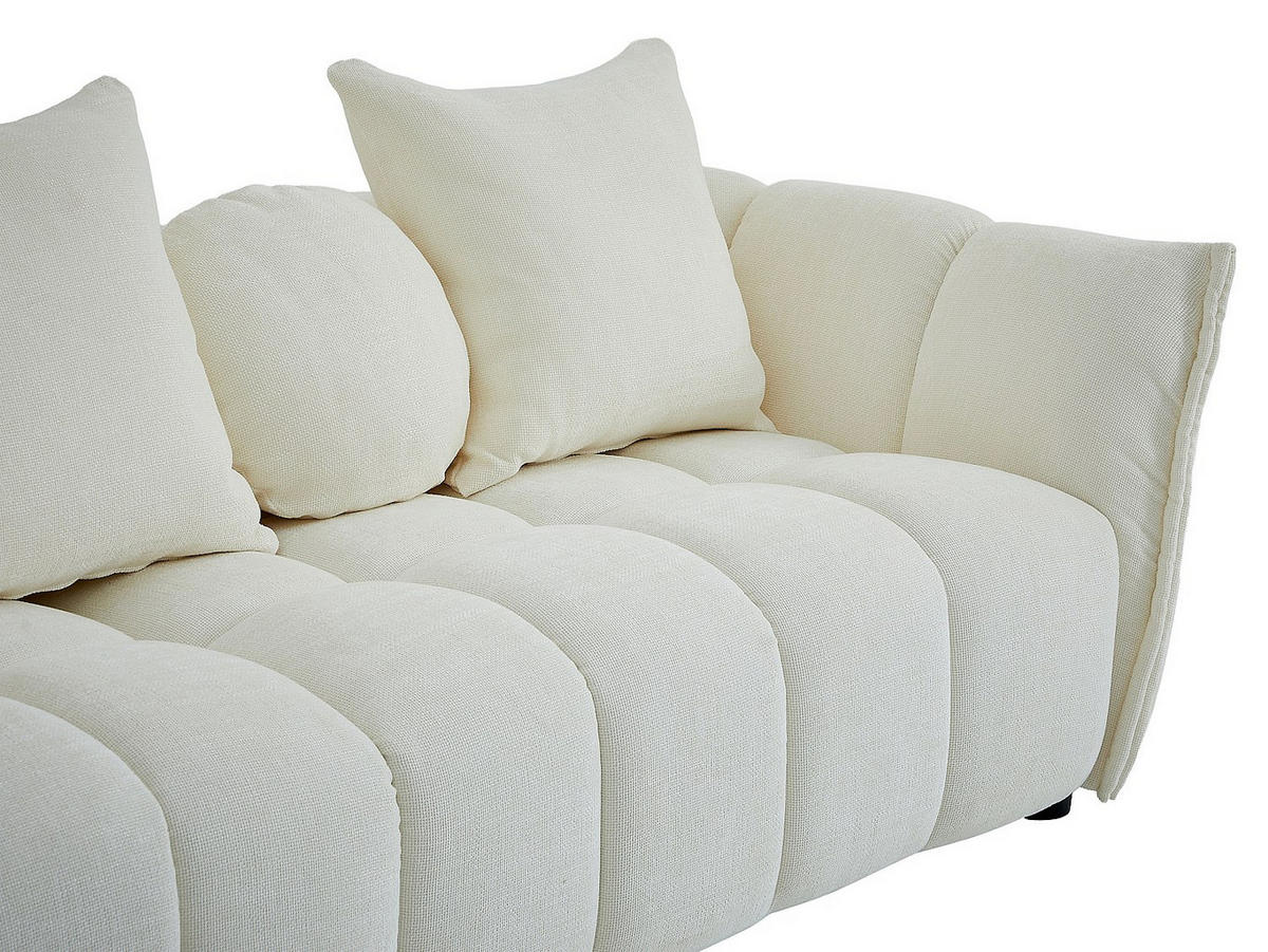 SOFA - 3 Personen - stoff - beige Gonolon - Beige, Kunststoff/Textil (216/68/97cm) - Vente-Unique