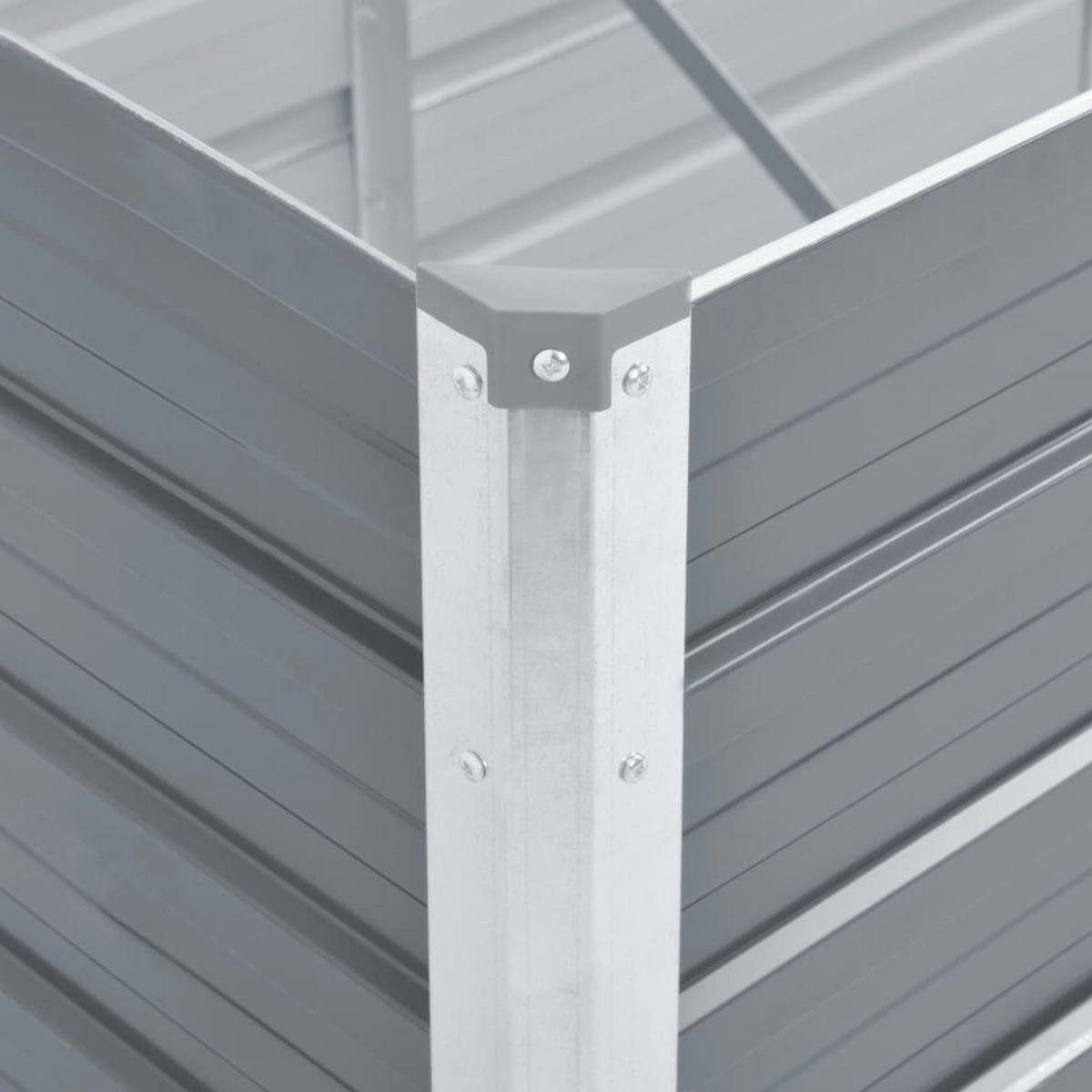 HOCHBEET 160/40/45 cm, aus Verzinkter Stahl, Grau - Grau, Metall (40/45/160cm) - vidaXL