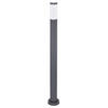 LED WEGLEUCHTE Edelstahl Silber - Anthrazit, Metall (12.7/12.7/110cm) - Globo Lighting