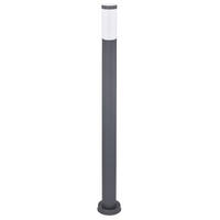 LED WEGLEUCHTE Edelstahl Silber - Anthrazit, Metall (12.7/12.7/110cm) - Globo Lighting