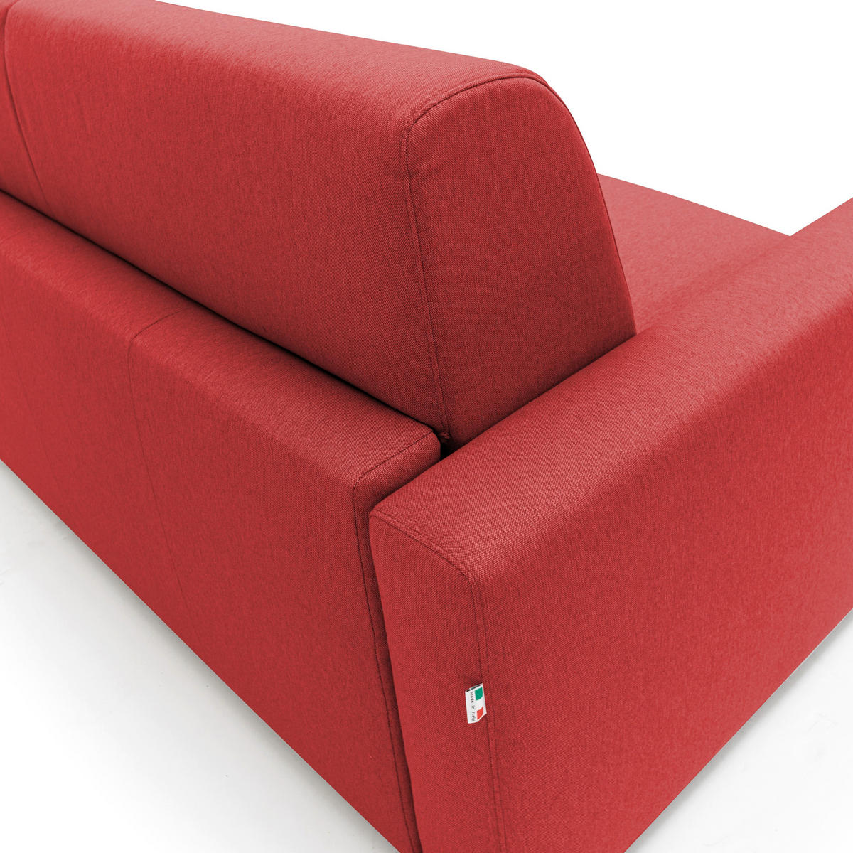 SCHLAFSOFA Kansas - Rot, Textil (192/92/95cm) - Divani.store