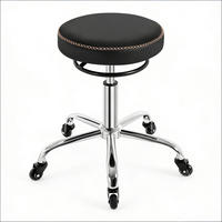BÜROSTUHL Schwarz 49/49/58 cm - Schwarz, Metall (49/58/49cm) - PANGIVO