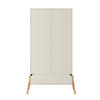 KINDERKLEIDERSCHRANK Lotta, 2-türig – ideal für das Kinderzimmer - Beige, Holzwerkstoff (117/199/50cm) - RAUMHIRSCH FURNITURE