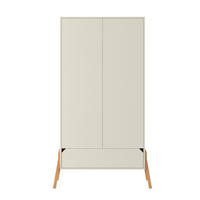 KINDERKLEIDERSCHRANK Lotta, 2-türig – ideal für das Kinderzimmer - Beige, Holzwerkstoff (117/199/50cm) - RAUMHIRSCH FURNITURE