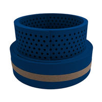 SICHTSCHUTZSTREIFEN Premium Akzentstreifen Set DUO Enzianblau 2,55m - Blau, Kunststoff (255/19cm) - ZAUN|ZU