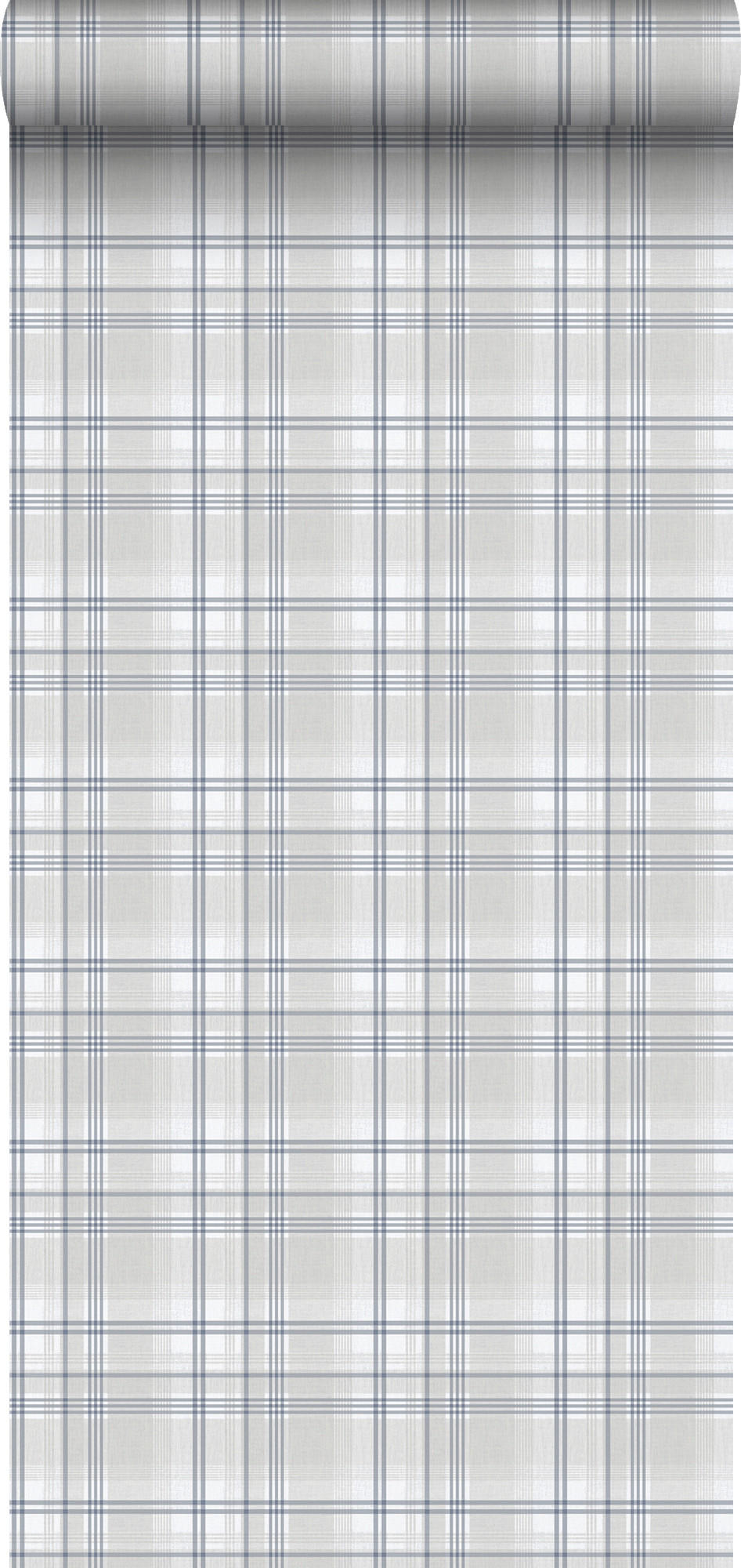 TAPETE Karomuster 53 cm x 10.05 m - Grau, Papier (53/1000cm) - Sanders & Sanders